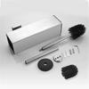 Black Toilet Brush Holder with Brush SUS304 Chrome Bathroom Toilet Scrub Cleaning Brush Holder Set