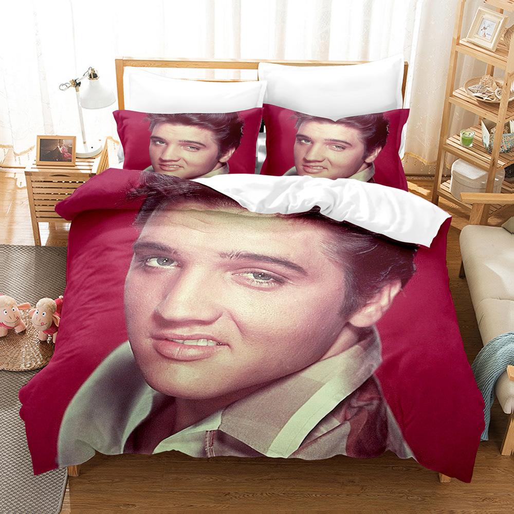 Elvis Presle Digital Printing Three-Piece Set