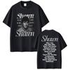 Rapper zpěvák Shawn Mendes na The Road Again Tour 2025 Album Merch Tričko Pánská Móda Oversized Krátký Rukáv Tričko Streetwear
