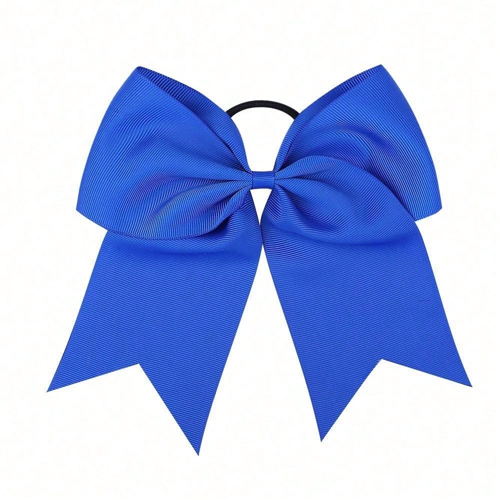 

Vibrant Solid Color Hair Bows - Elastic Hair Ties For Women - Hair Accessories With Rope Design, Easy To Use, And Comfortable Wear синий