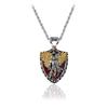 Mannen Geloof Hanger Ketting Sint Michaël Beschermer Ketting met Lange Ketting