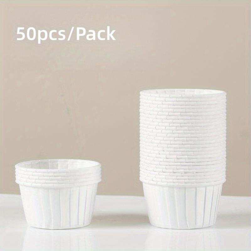 50pcs Disposable Pancake Cups, Cupcake Cups, Heat-resistant Paper Cupcake Liners, Baking Tools, Household Kitchen Supplies