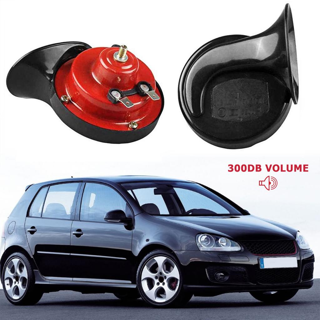 12V Air Horn Dual Tone Electric Snail Horn 120dB Snail Sound Horn Waterproof Car Warning Loudspeaker Motorcycle Car Accessories