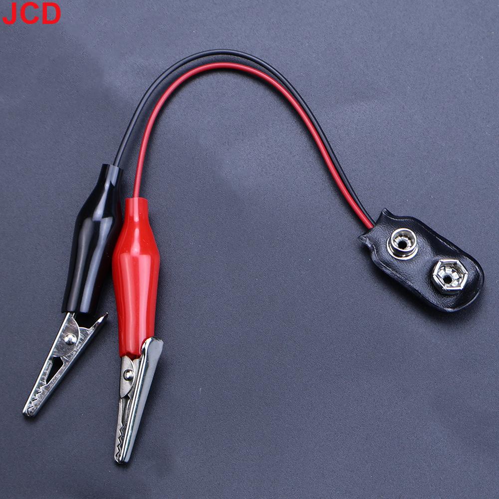 5pc 9V Battery Connector Power Clips DC Jack Male Female Alligator Snap Adapter Wire Holder Cable 9 Volt Lead Socket Plug Barrel