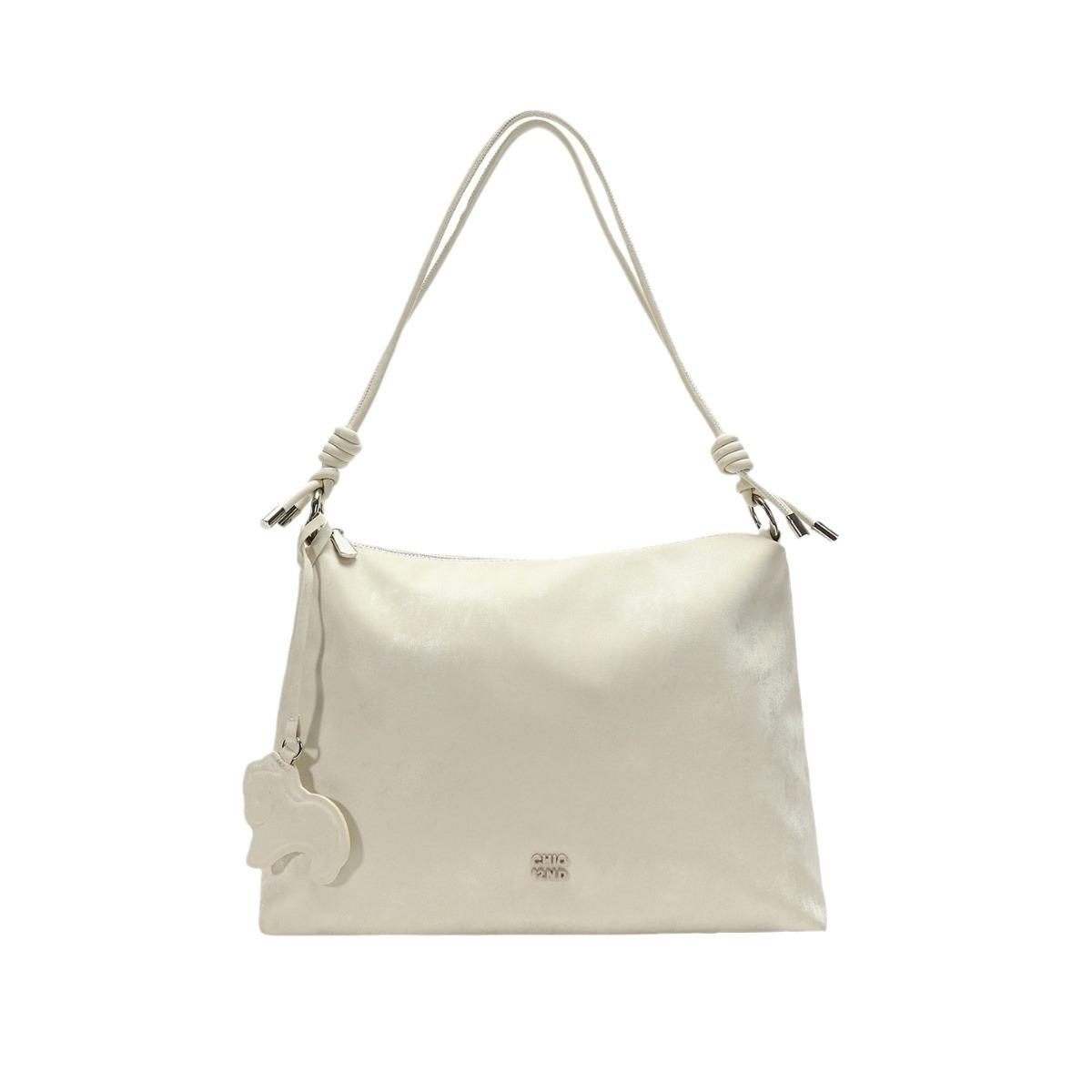 

Qingcha Мягкая сумка-тоут 2024 Новая большая вместительная универсальная на плечо, подмышку, ручная сумка