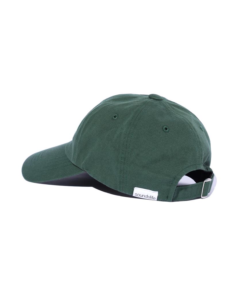SOUNDSLIFE Vintage Lettering Washing Ball Cap Green