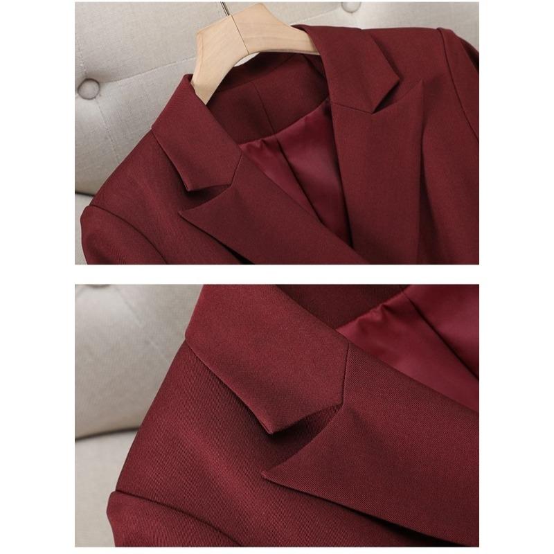 Elegant Women Black Suit Jacket Spring Autumn Professional Office Wear Stylish Slim Fit Design Trendy Blazer