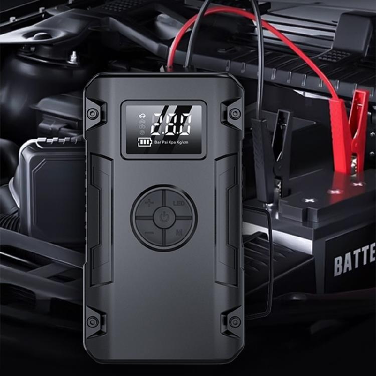 150PSI Portable Air Compressor Vehicle Motorcycle Tire Inflator Pump Digital Display Pressure Gauge Detect with LED Lamp