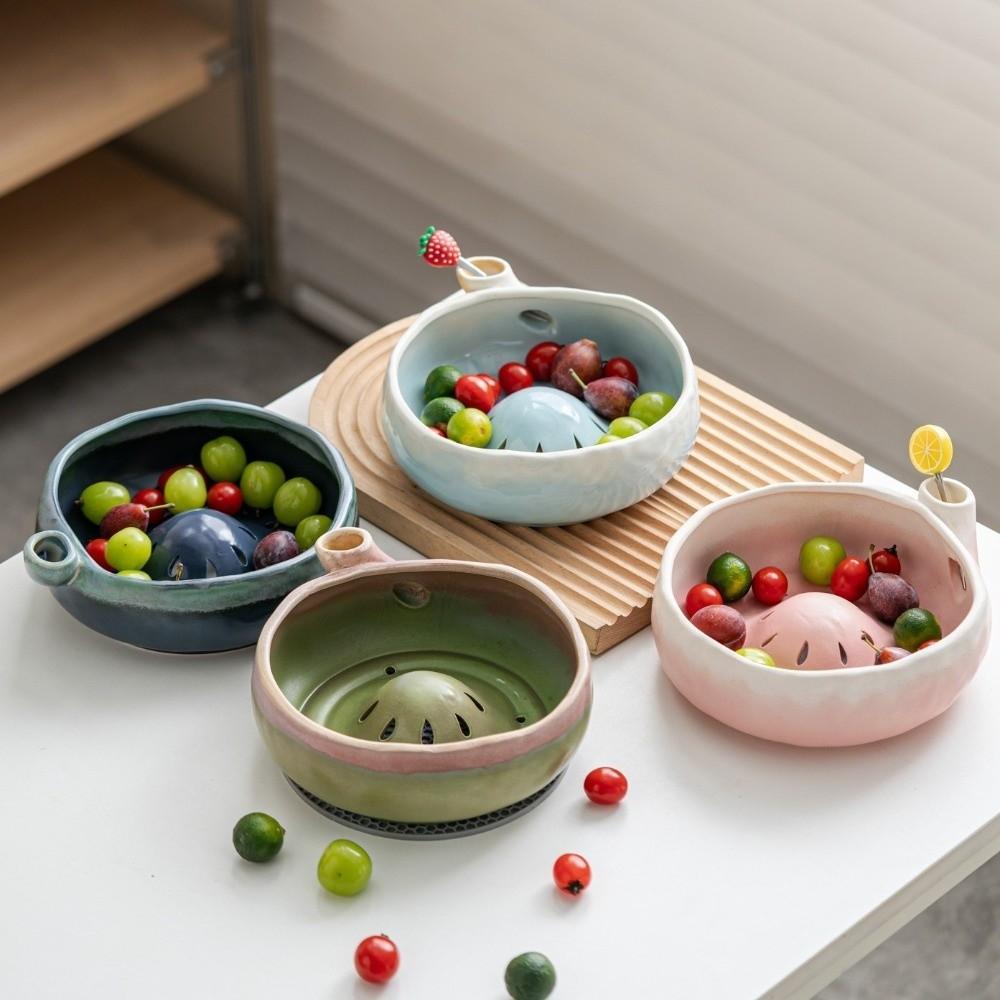 Self Spinning Berry Swirl Bowl Automatic Rotating Fruit Rinse Bowl Fruit Cleaning Basin Kitchen