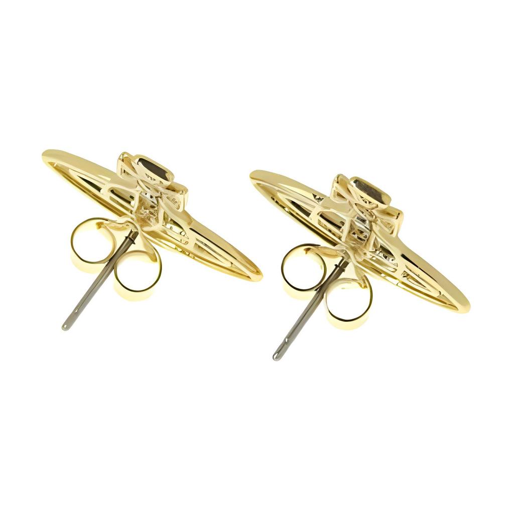 VIVIENNE WESTWOOD Elegant Planet Shaped Brass Earrings Women Earrings 62010208R001CNR001