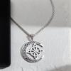 Celtic Irish Knot Necklace Stainless Steel Witch Moon Amulet Protection Jewelry Women Accessory