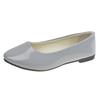 Fashion single shoes flat bottom pointed casual work shoes women's size 42 large size patent leather women's shoes
