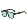 Retro box black frame sunglasses outdoor travel UV protection trend sunglasses versatile decorative sunshade glasses
