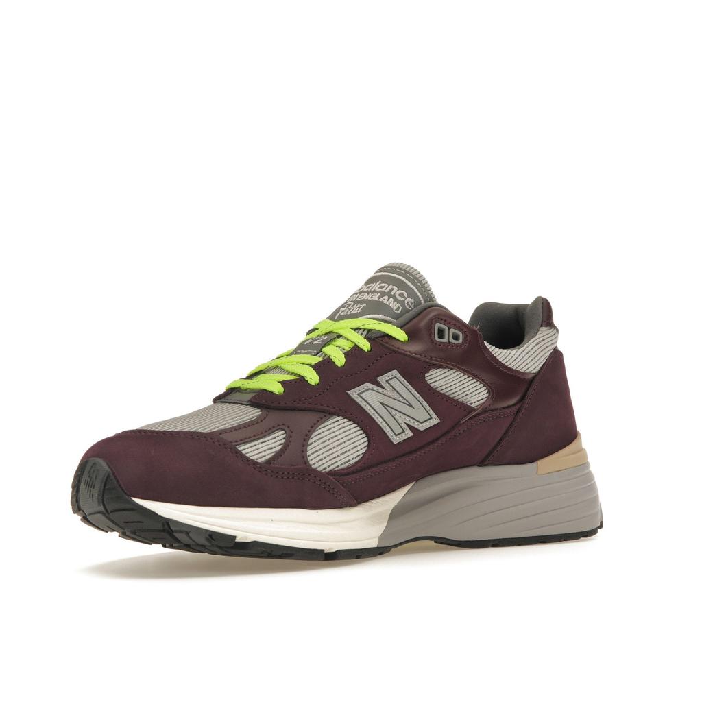 Patta x New Balance 991v2 Made in England Pickled Beet Unisex Sneakers Red Safety-Yellow Winetasting U991PD2