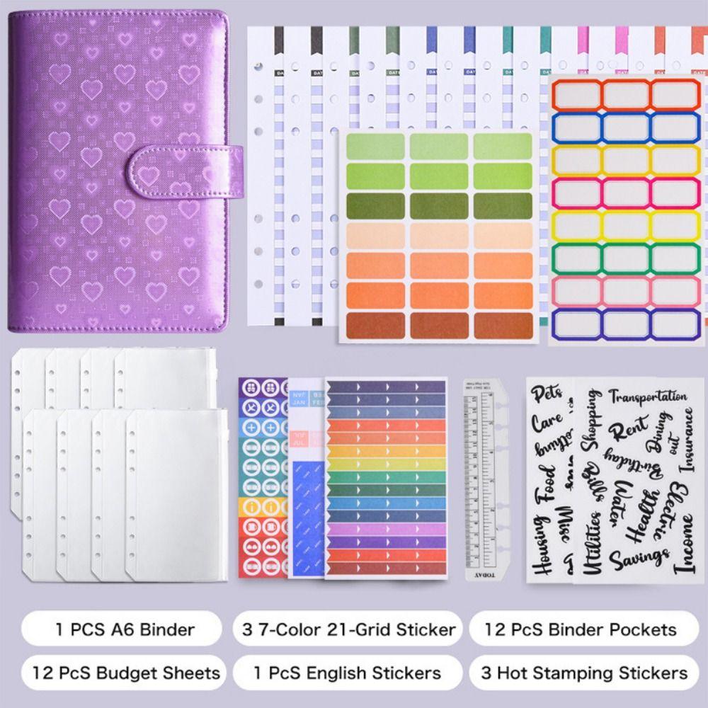 Creative Envelope Challenge Notebook a6 Planner a6 Budget Binder Cash Budget Book  Storage Book