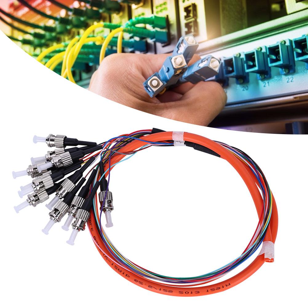 Fiber Pigtail Cable 12 Cores Multimode St UPC MM0.9 for Networks Communication System