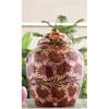 Red and Blue Floral Print Design Copper Water Dispenser Pot Matka, Storage, Home Garden, 13 Liter