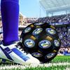 Parramatta Eels Team Crest Soccer Ball Size 5 Soccer Ball, Machine-stitched, Durable, Suitable for Training and Matches Fan Gift