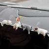 Cute Cat Plush Ornament for Car Display - Small Cartoon Interior Decoration Doll
