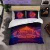 Set Biancheria da Letto a 3 Pezzi Sunderland Football Morbido Set Copripiumino con Federe Set Decorazione Camera da Letto per la Casa