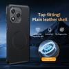 For Honor 400 Lite 5G Case Compatible with MagSafe Leather Coated TPU+PC Phone Cover