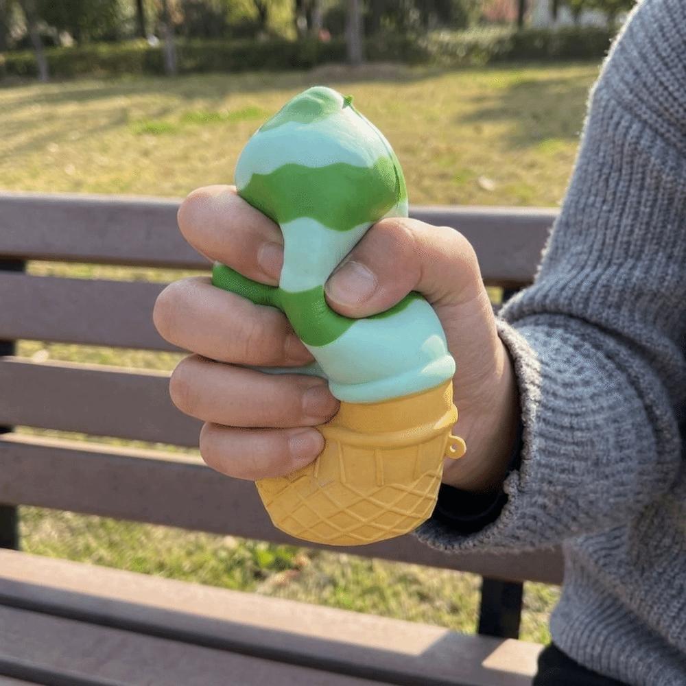 Simulation Sundae Ice Cream Squishy Toy Big Size Sensory Stress Toy Ice Cream Cone Pinch Le Gift