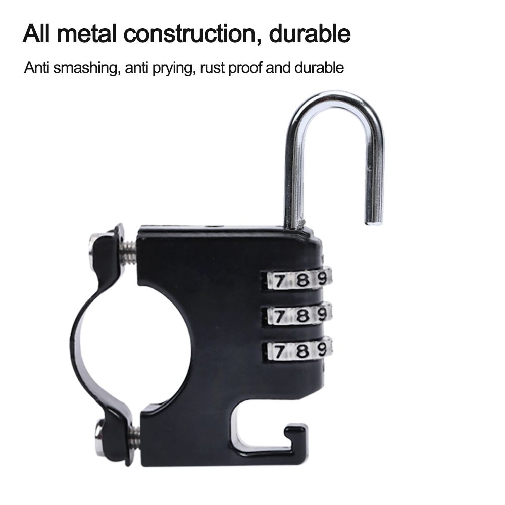 Fixed Helmet Password Lock E-Bike Motorcycle Scooter Cycling Supplies Electric Bicycle Security