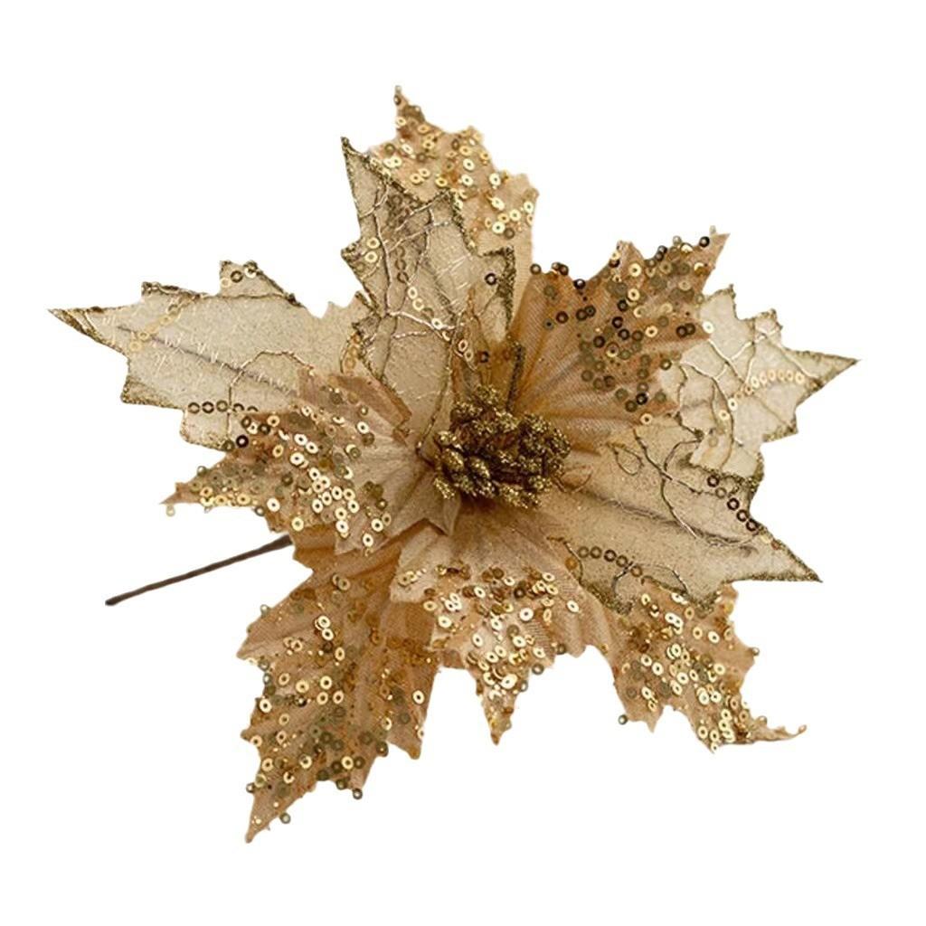 Tulle And Luxurious Velvet Faux Flower Christmas Arrangement For Stylish Holiday Decorations