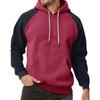 Men's Colorblock Sweatshirt Hoodie Men's Sports Large Size Casual Sweatshirt