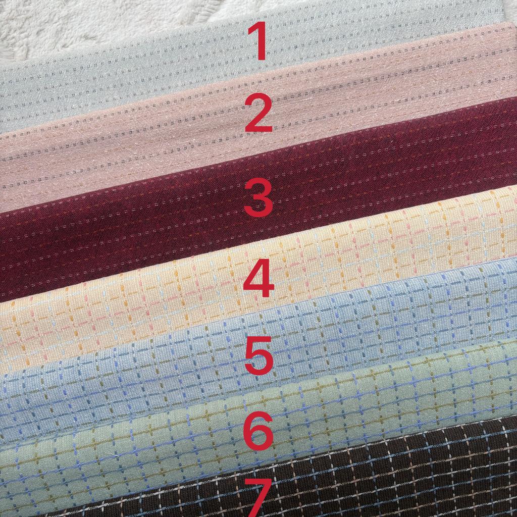 בד קבוצת בד יפנית חמודה רטרו, צבוע בחוט, לתפירה, טלאים בעבודת יד, הכנת בגדי ילדים, בובות