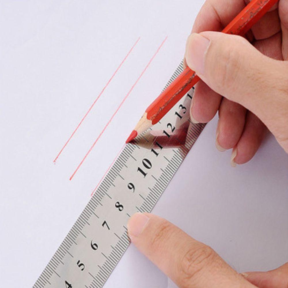 15cm Double Sided Precision School Measuring Tool Stationery Straight Ruler Drafting Supplies