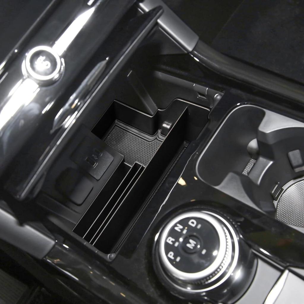 TACOBRO Center Console Tray Compatible With Ford Explorer     2024 Accessories,Compartment Ert Organizer Secondary Storage Box ABS Material (Not Fit