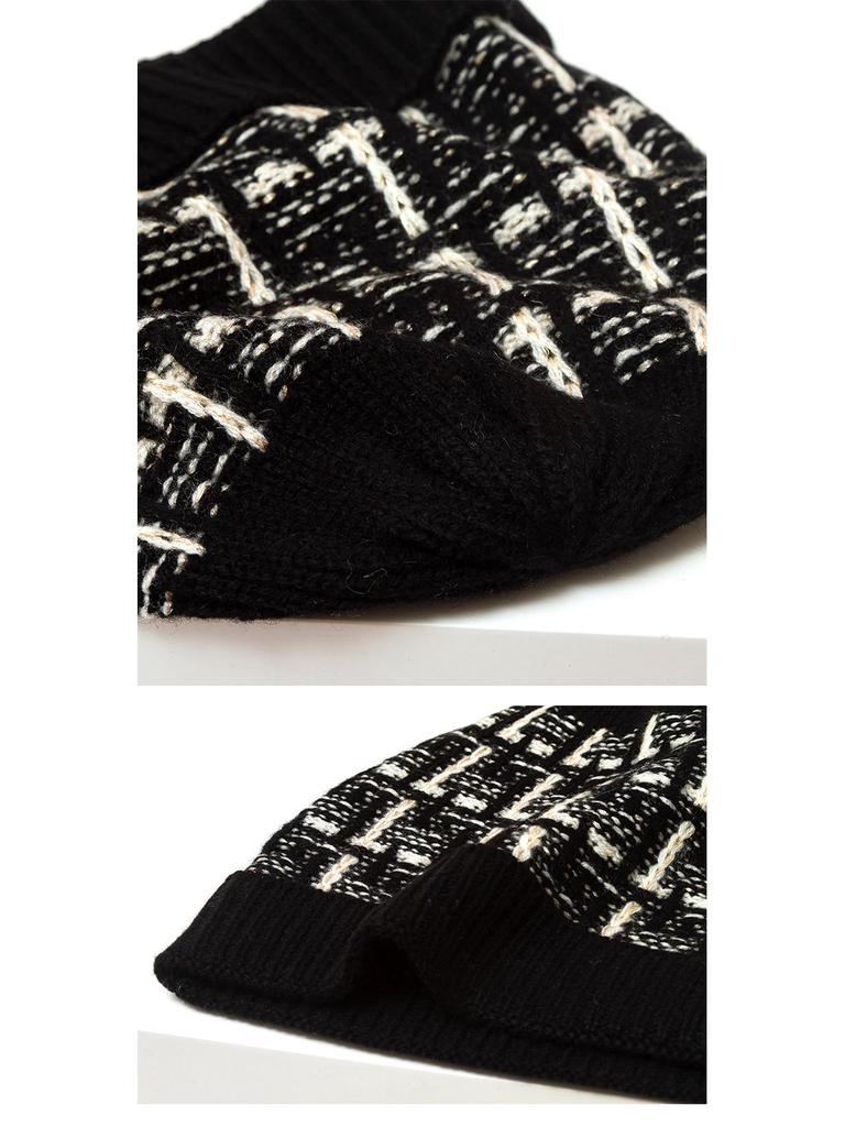 2024 Unisex 100% Cashmere Knitted Hat - Warm for Autumn & Winter, Perfect for Christmas