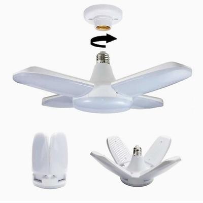 E27 LED Bulb Fan Blade Timing Lamp AC85-265V 28W Foldable Led Light Bulb Lampada for Home Ceiling Light with Remote Controller
