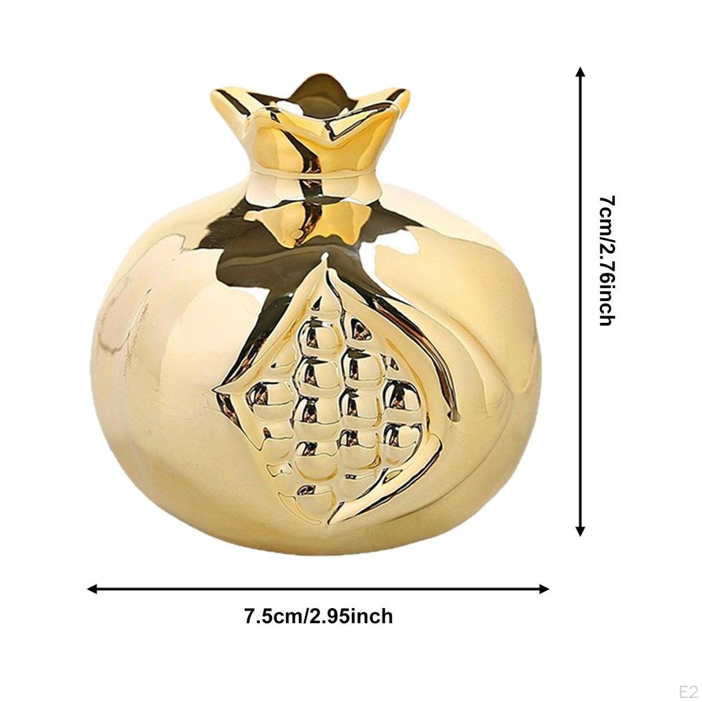 Pomegranate Statue Decorative Figurine Art Crafts Fruit Sculpture Tabletop Ornament for Bedroom