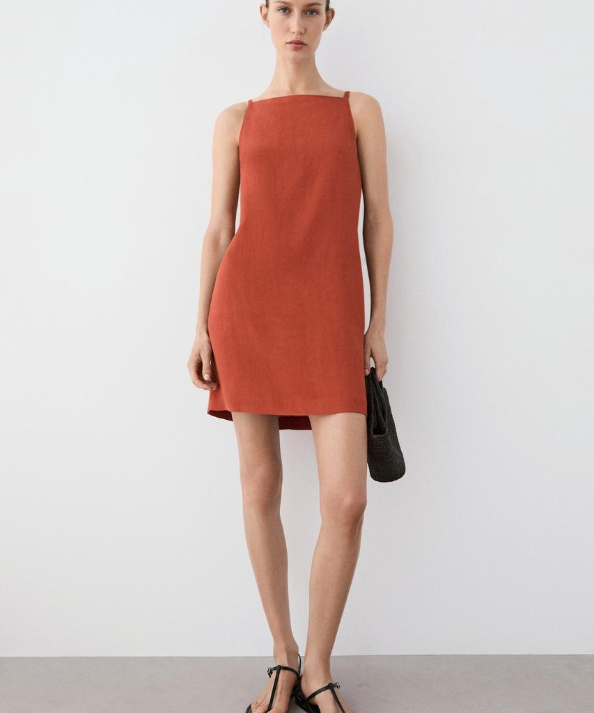 Masimodutti Strap Mini Dress