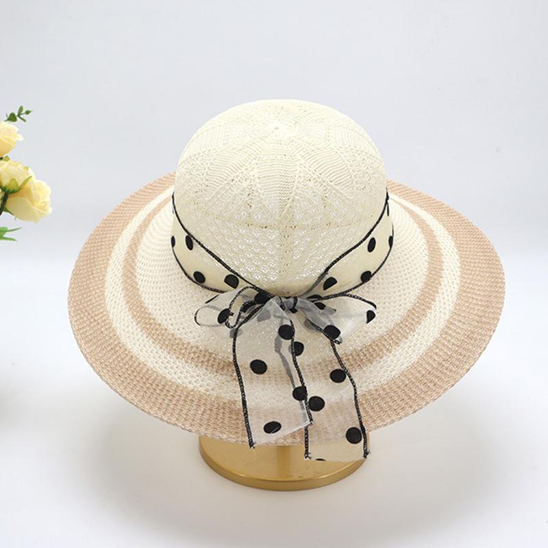 Women's Straw Hat with Large Brim, Summer Shading, Sweet and Versatile Cool Hat, Seaside Beach Hat, Sunscreen Hat, Women's Model