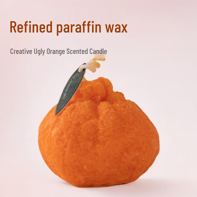 Handmade Creative Orange-Scented Candle Ornament