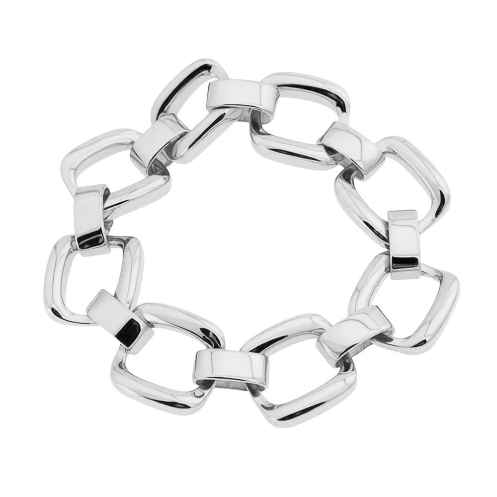 Chunky Chain Chain Bangle Geometric Hollow Hand Jewelry Fashion Statement Wristwear  Women Jewelry
