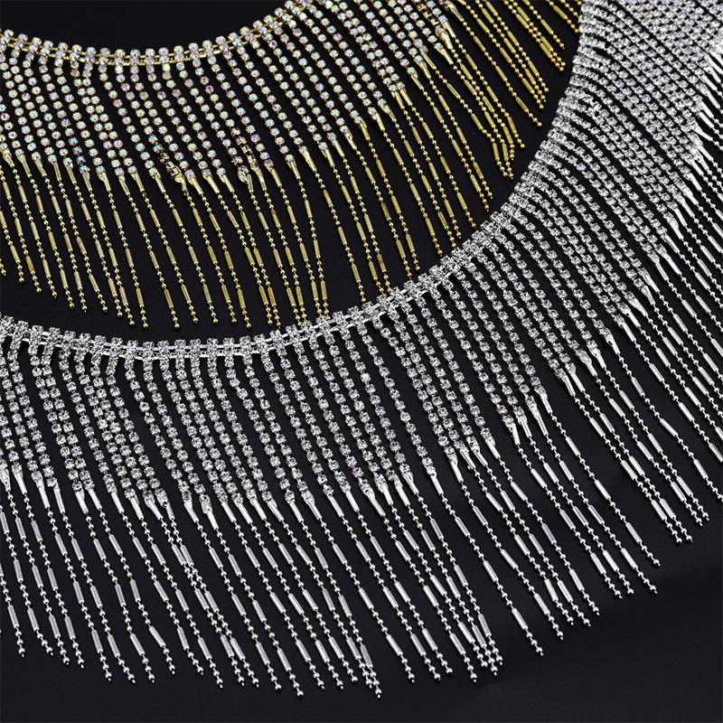 Strassprydda diamantkedjor DIY-tillbehör för kostymer och dekorationer