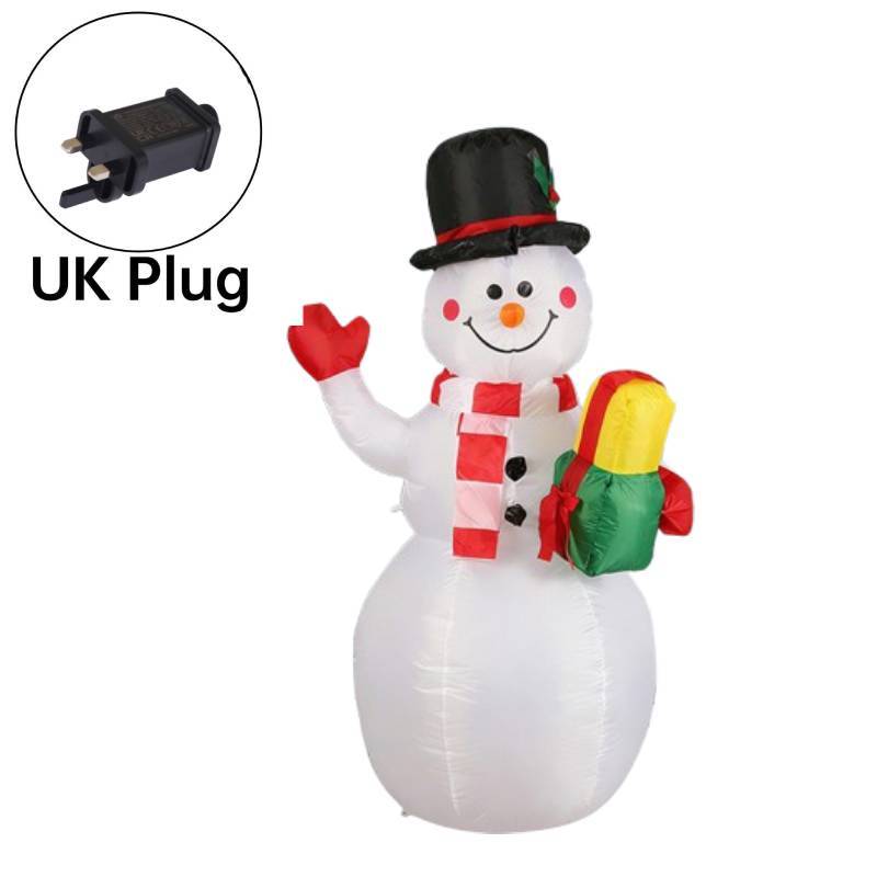 Christmas Inflatable Snowman Decor With Led Lights For Holiday Party Festivities