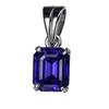 20.05 Ct Natural Blue Sapphire Emerald 925 Sterling Silver Pendant