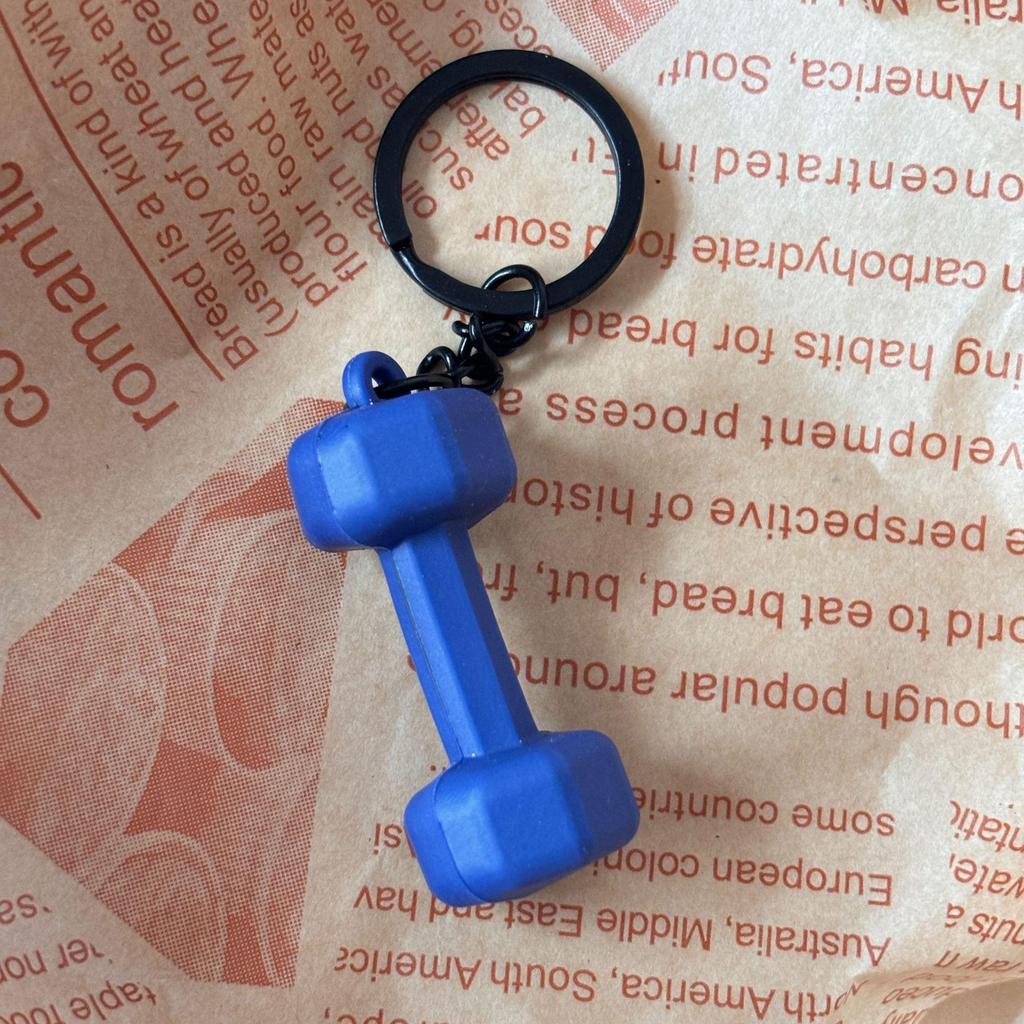 Miu Series Mini Barbell & Dumbbell Plate Keychain Bag Charm