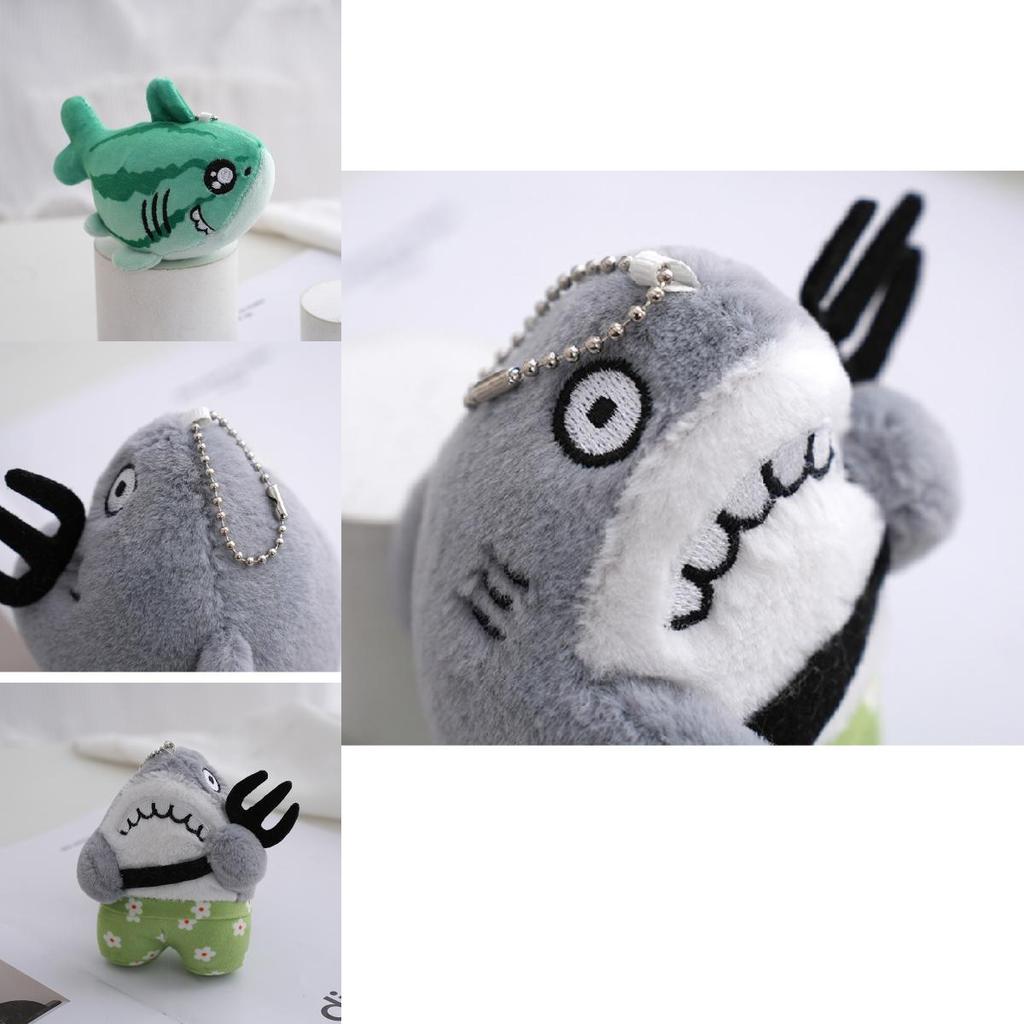 Cute Shark Plush Toy Pendant Keychain Creative Bag Decoration