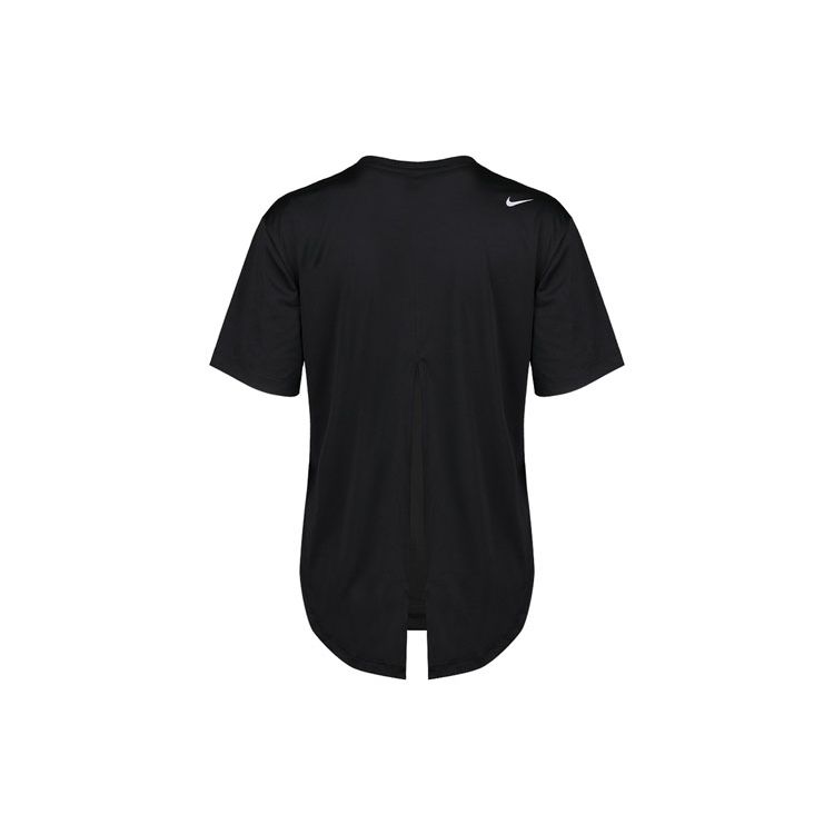Nike Casual Sports Letter Print American Vintage Solid Color Round Neck Short Sleeve T-Shirt Women T-Shirt Black CD9635-010