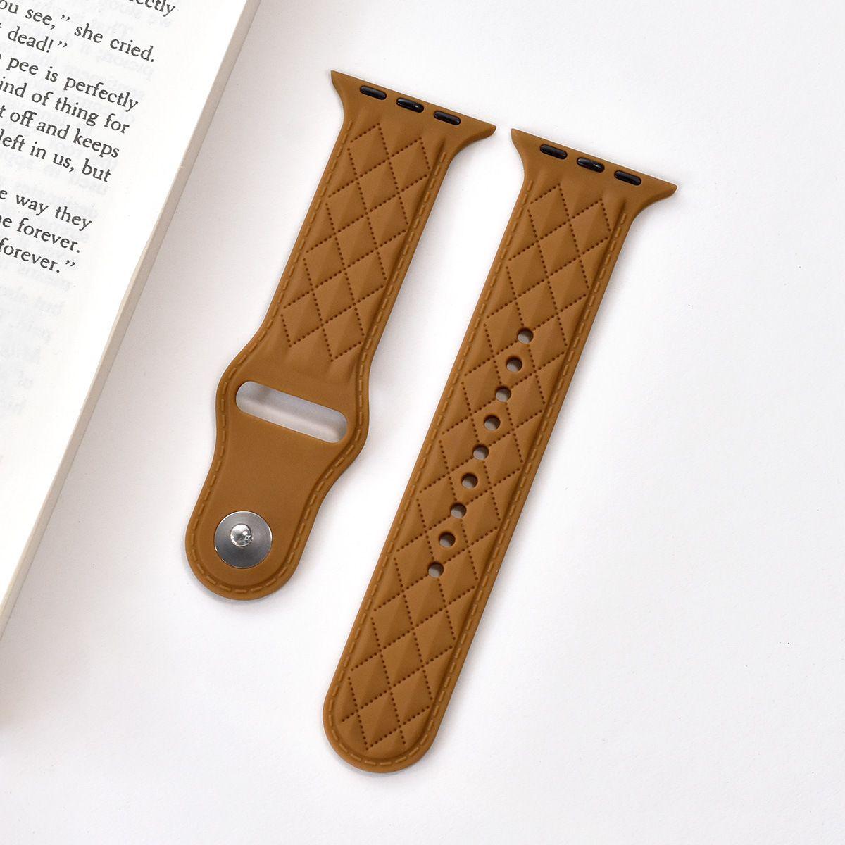 

Діамантовий силіконовий ремінець для годинника Apple Watch 9/8/7/6/5/4/3/2/1/se- м’який силіконовий зручний ремінець для годинника 49 мм, 45 мм, 44 мм, 42 мм, 41 мм, 40 мм, 38 мм 42/44/45/49mm