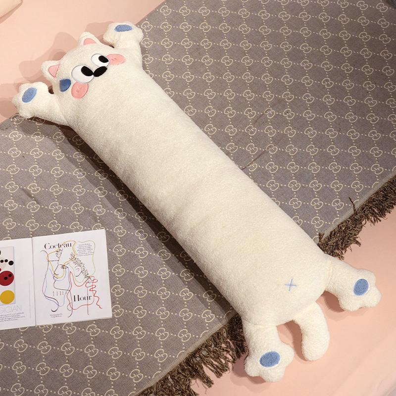 Cartoon Soft Black Cat Long Throw Pillow Plush Toy Doll Dog Dog Doll Home Sofa Pillow Cushion