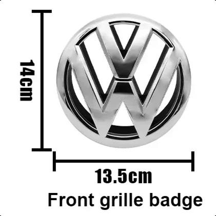New High-Quality Black or Silver For VW Volkswagen Golf 6 MK6 Front Grille Badge & Rear Trunk Logo Cover Replacement Access