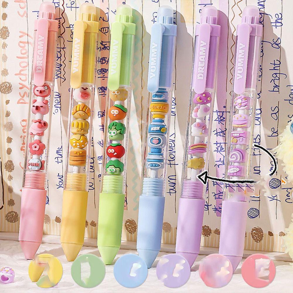 Student Pen Panda Cherry Blossom String Pen Writing Stationery Decompression Pen Press Gel Pen