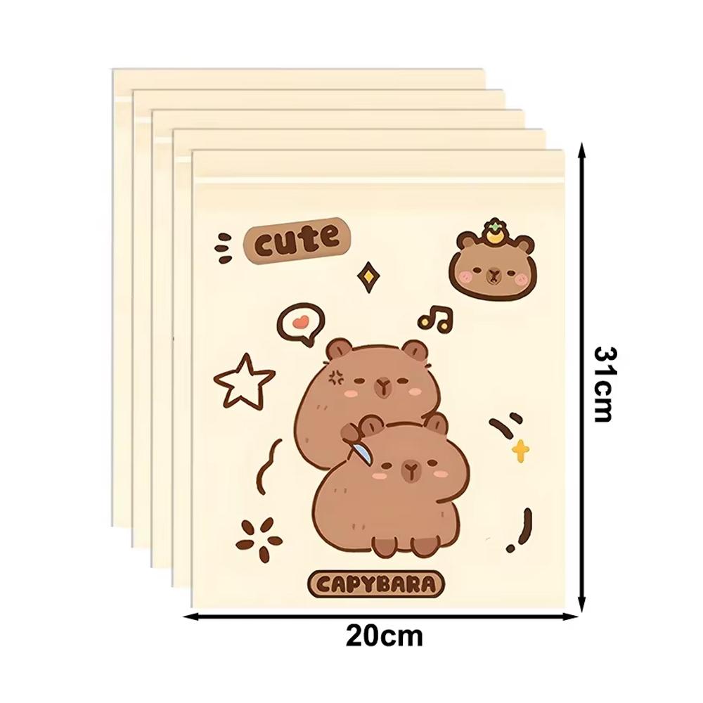 

Одноразовые автомобильные мусорные мешки, мусорные мешки с рисунком капибары, самоклеящийся мешок для уборки спинки автомобильного сиденья, переносной мусорный мешок для края стола